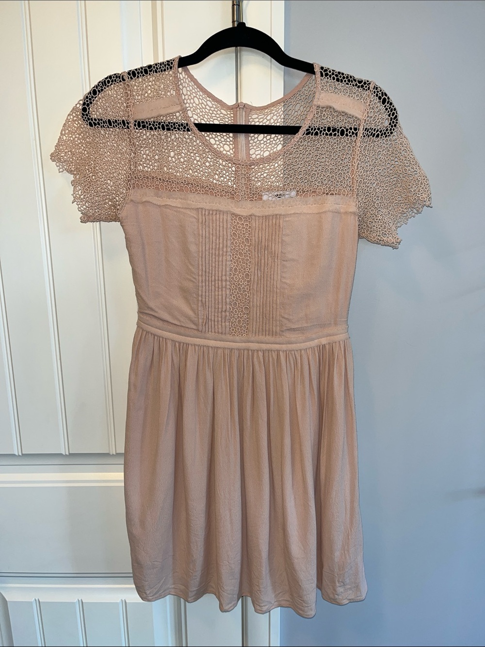 Suncoo Lace Pink Day Dress 0